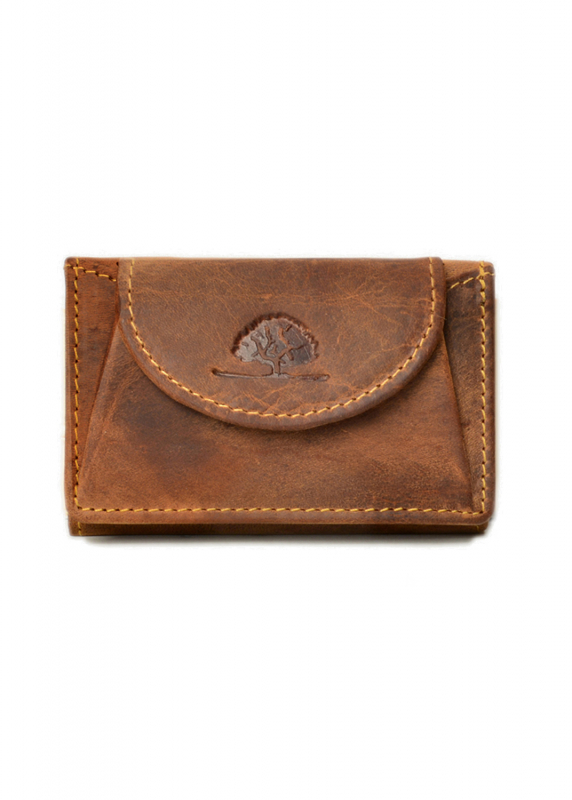 Vintage original Minibörse brown Leder